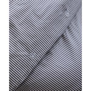 Quince Classic Organic Percale Duvet Cover King Color Oxford Stripe~NWOT